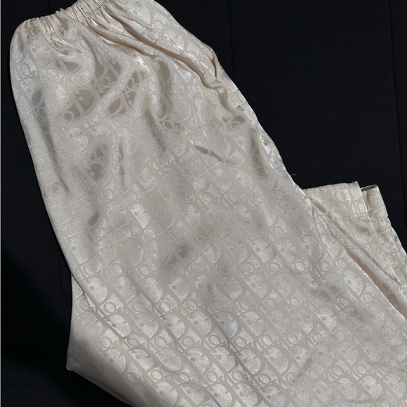 Dor Silk Cream Pajama Pants - Picture 2 of 3